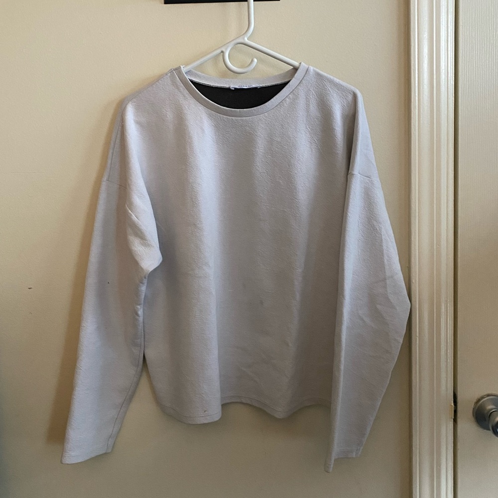 White Zara Long Sleeve Top